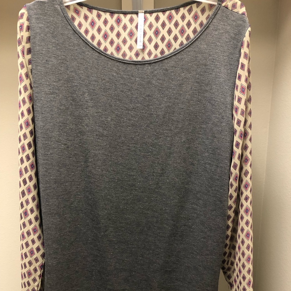 Gray blouse